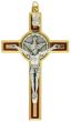  Red Enamel Confirmation Crucifix, Two Tone - 3 1/8"    (Minimum quantity purchase is 1)