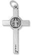  St. Benedict 2-sided Die-Cast Italian Rosary Crucifix - 1 1/2"     (Minimum quantity purchase is 5)