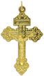 Pardon Crucifix I - 2 1/8" Gold Plated, Made in Italy *  (Minimum quantity purchase is 1)