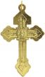 Pardon Crucifix I - 2 1/8" Gold Plated, Made in Italy *  (Minimum quantity purchase is 1)