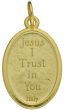  Divine Mercy  Medal - Gold Tone   (Minimum quantity purchase is 3)