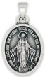 Our Lady of the Miraculous Medal, Antique Silver - 7/8"  (Minimum quantity purchase is 2)