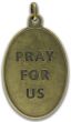 St Joseph / Pray for Us Necklace with Full Color Medal - Bronze Finish - 13"    (Minimum quantity purchase is 1)