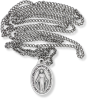  Miraculous Medal on 30" Stainless Steel Chain