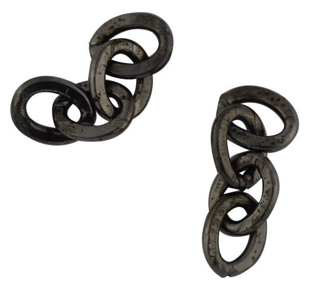   Extra Heavy Duty Precut Rosary Chain 0.70 mm - Gun Metal Finish,  4 link - 100 pcs  (Minimum quantity purchase is 1)