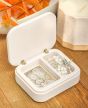 Holy Family Italian Gift Box - (Rosary, Tabletop Plaque, Rosary Box) - White, Sterling Silver (Minimum quantity purchase is 1)
