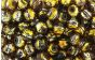   Accented Glass Beads, 8 mm Round Silver, Gold and Brown - 60 per pack   (Minimum quantity purchase is 1)