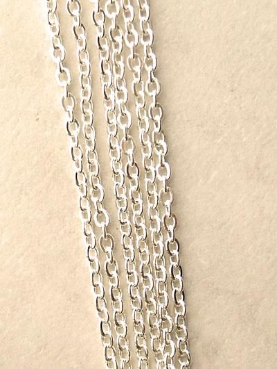  Continuous Rosary Chain - Silver OX  0.6mm Italian Heavy Duty - 4 ft   (Minimum quantity purchase is 1)