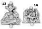  Stations of the Cross Medals Parts Set of 14 