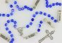   The Mysteries Rosary with Blue Crystal 8 mm Beads - 22" * (Minimum qty. purchase is 1)  