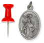  St Lawrence / Pray For Us Medal - Italian Silver OX 1 inch  (Minimum quantity purchase is 2)