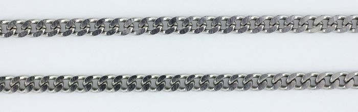 Stainless Steel Curb Chain with Clasp - 18" (Minimum qty. purchase is 1)