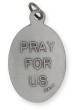  St Lawrence / Pray For Us Medal - Italian Silver OX 1 inch (Minimum quantity purchase is 3)