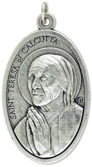 St Teresa of Calcutta Medal - 1 3/4" Made in Italy - Closeout Sale * (Minimum quantity purchase is 2)