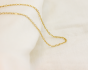 New Gold Plated Stainless Steel 2mm Link Chain - 18" for Necklace (Minimum quantity purchase is 1)