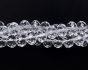  Crystal Rondelle Beads 6 x 8 mm - Clear - 16 inch strand -60 beads     (Minimum quantity purchase is 1)