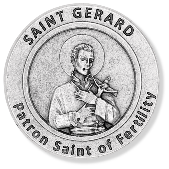 Saint Gerard Pocket Token (1.25") - Patron of Fertility - Closeout Sale *  (Minimum quantity purchase is 3)