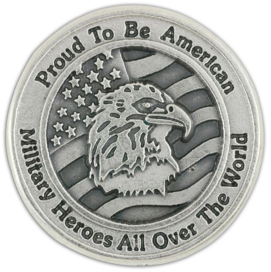  Military Heroes / Proud American Prayer Pocket Token  *  (Minimum quantity purchase is 1)