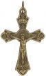 Grapes and Vine Crucifix -1 1/2 inch Bronze (Minimum quantity purchase is 1)