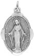  Our Lady of Grace / Miraculous Medal - Unique Oval Shape - 1 inch  (Minimum quantity purchase is 3)