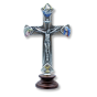 Tertium Millennium 5-Way Metal Tabletop Crucifix – 6-1/8", Multicolor & Silver Ox  (Minimum quantity purchase is 1)  