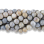 Gray, Tan and White Variegated Beads, Round, 8mm - Pkg 60 * (Minimum quantity purchase is 1)