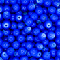 Cobalt Blue Webbed Glass Beads, 8mm - 60 per pkg * (Minimum quantity purchase is 3)