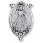 XL Miraculous Medal Center Piece (Divine Mercy) - 1 3/4" Silver Oxidized, Made in Italy  * (Minimum quantity purchase is 1)