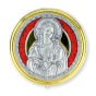 Sacred Heart of Jesus Pyx / Rosary Case - 2-1/4", Red & Two-Tone (Minimum quantity purchase is 1)