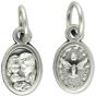 Holy Family / Holy Spirit Medal - Silver Oxidized 1/2"  (Minimum quantity purchase is 5)