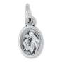  St Anthony / St Francis Medal- Oxidized 1/2 inch  (Minimum quantity purchase is 3)