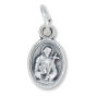  St Anthony / St Francis Medal- Oxidized 1/2 inch  (Minimum quantity purchase is 3)
