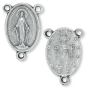  Miraculous Medal Oval Rosary Center For Rosary Making 3/4 inch (Minimum quantity purchase is 3)