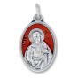 Sacred Heart - Red Enamel Accent - 1"   (Minimum quantity purchase is 2)