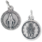  Round Miraculous Medal 9/16 inch  (Minimum quantity purchase is 3)