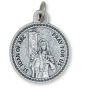St Joan of Arc (Soldiers, France) Round Medal - 7/8", Silver Ox  (Minimum quantity purchase is 3)