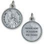 St Joan of Arc (Soldiers, France) Round Medal - 7/8", Silver Ox  (Minimum quantity purchase is 3)