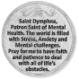 Saint Dymphna Pocket Token - Patronage: Stress, Anxiety, and Mental Health   (Minimum quantity purchase is 1)