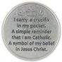 "I Carry a Crucifix" Pocket Token