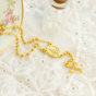 Rosary Necklace in a Bottle, Gold Tone with Miraculous Medal Center - 12"  (Minimum Qty Purchase is 1)