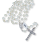  Genuine Mother of Pearl 6mm Bead Rosary - 18"   (Minimum quantity purchase is 1)