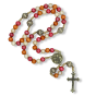 Christmas Ornament with 15.5" Rosary and Plaid Bow  * (Minimum qty. purchase is 1) 
