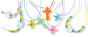 Mix & Match Necklaces for Children, Assorted Colors (Pack of 6)  - Closeout Sale *   (Minimum quantity purchase is 1)