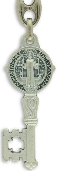 Buy St Benedict Key Shaped Key chain | Gifts Catholic
