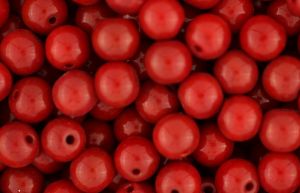 Red 8mm. From Marianne Hobby - Glass Beads round 8mm. - Beads