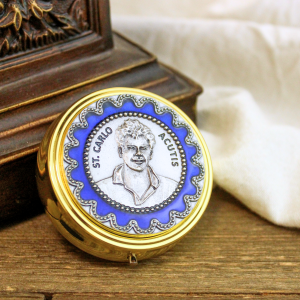 St Carlo Acutis (Internet) Pyx / Rosary Case - 2.25