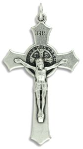  XL St Benedict Crucifix Flared - 3 inch (Minimum quantity purchase is 1)