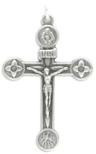  Die Cast Metal Crucifix / Forgiveness - Holy Spirit - 1 3/4 inch   (Minimum quantity purchase is 1)
