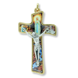 Our Lady of Lourdes Crucifix - 3-1/8