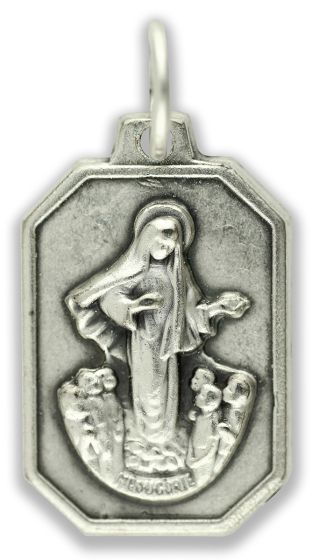   Our Lady of Medjugorje / St James Church Medal - 7/8"   (Minimum quantity purchase is 2)